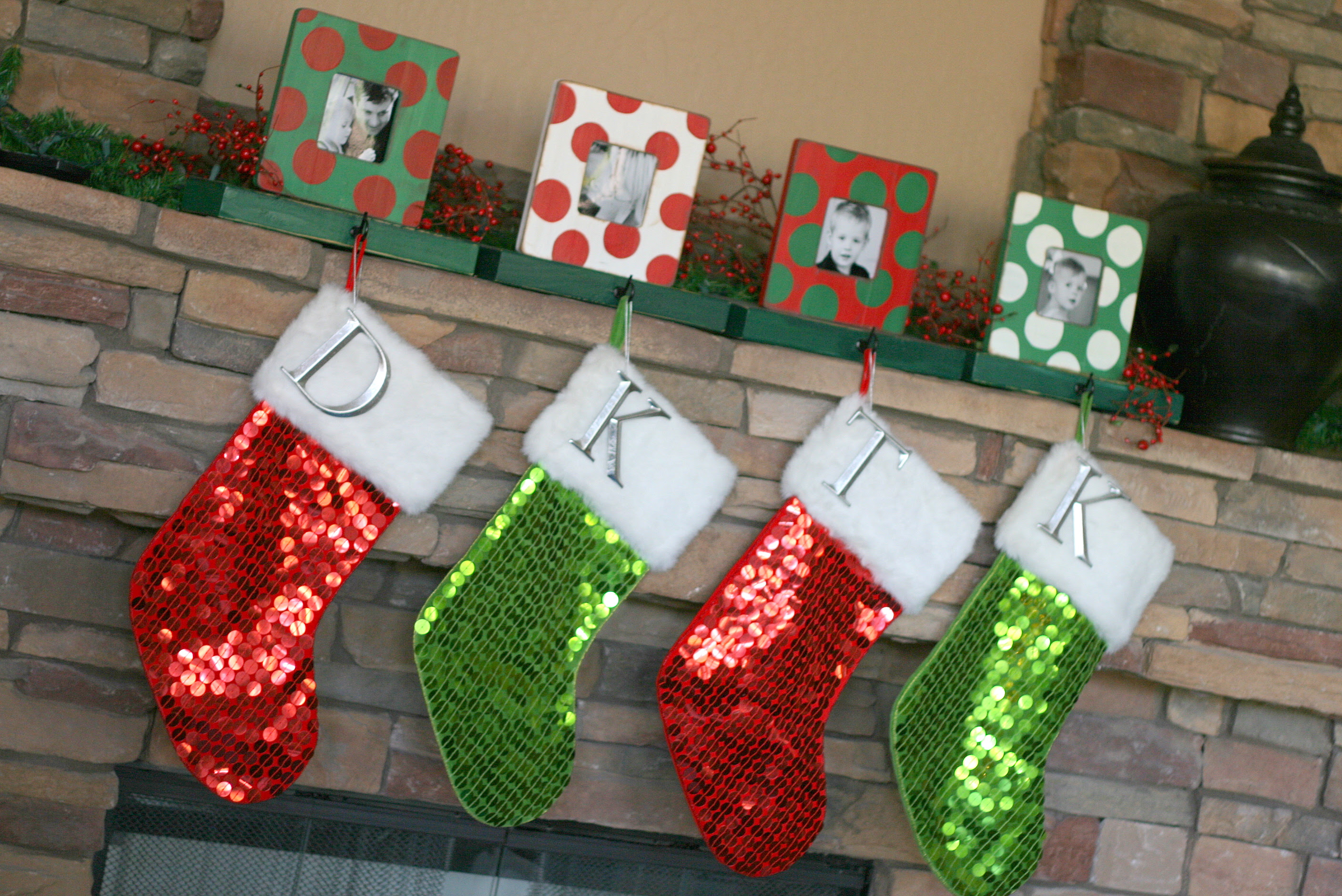 Photo Frame Stocking Holders Christmas Ideas | The TomKat Studio Blog
