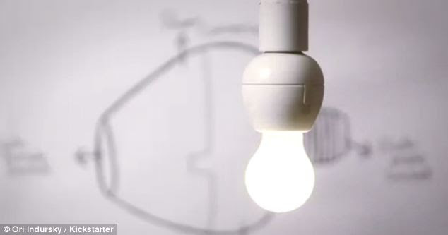 Easy to install: The Vocca bulb adapter is a prototype but will be able to be installed by anyone when it launches in December. Its creators claim that the device does not rely on Wi-Fi or a hub and needs no configuration
