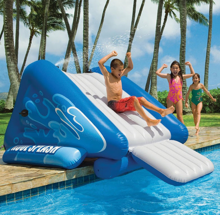 Inflatable Above Ground Pool Slides Pool Design Ideas