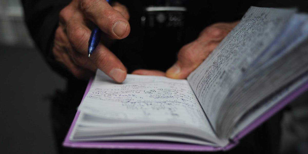 writing notebook notepad