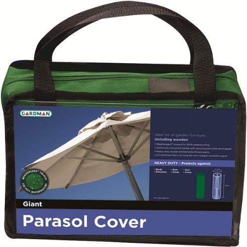 GARDMAN HDUTY GIANT PARASOL/UMBRELLA COVER/SHEET GARDEN