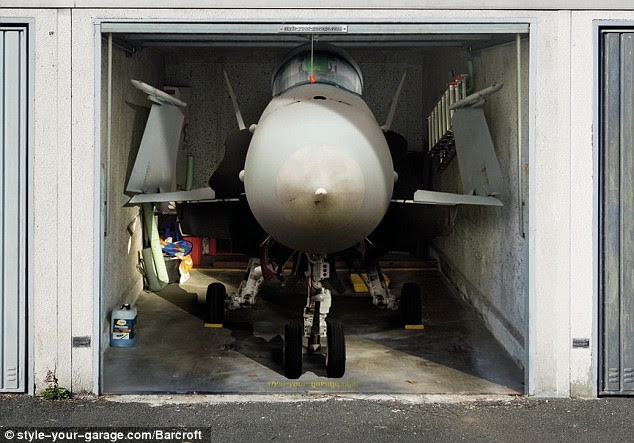 My other car's a jet... Or how to turn a garage door into a work of