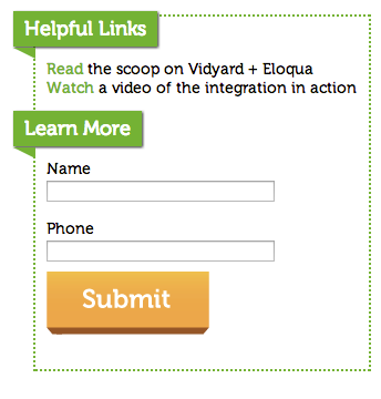 My video call to action