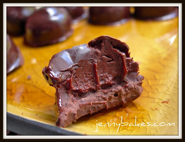 Inside of the truffle