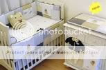 Decoracao quarto de bebe bege e azul