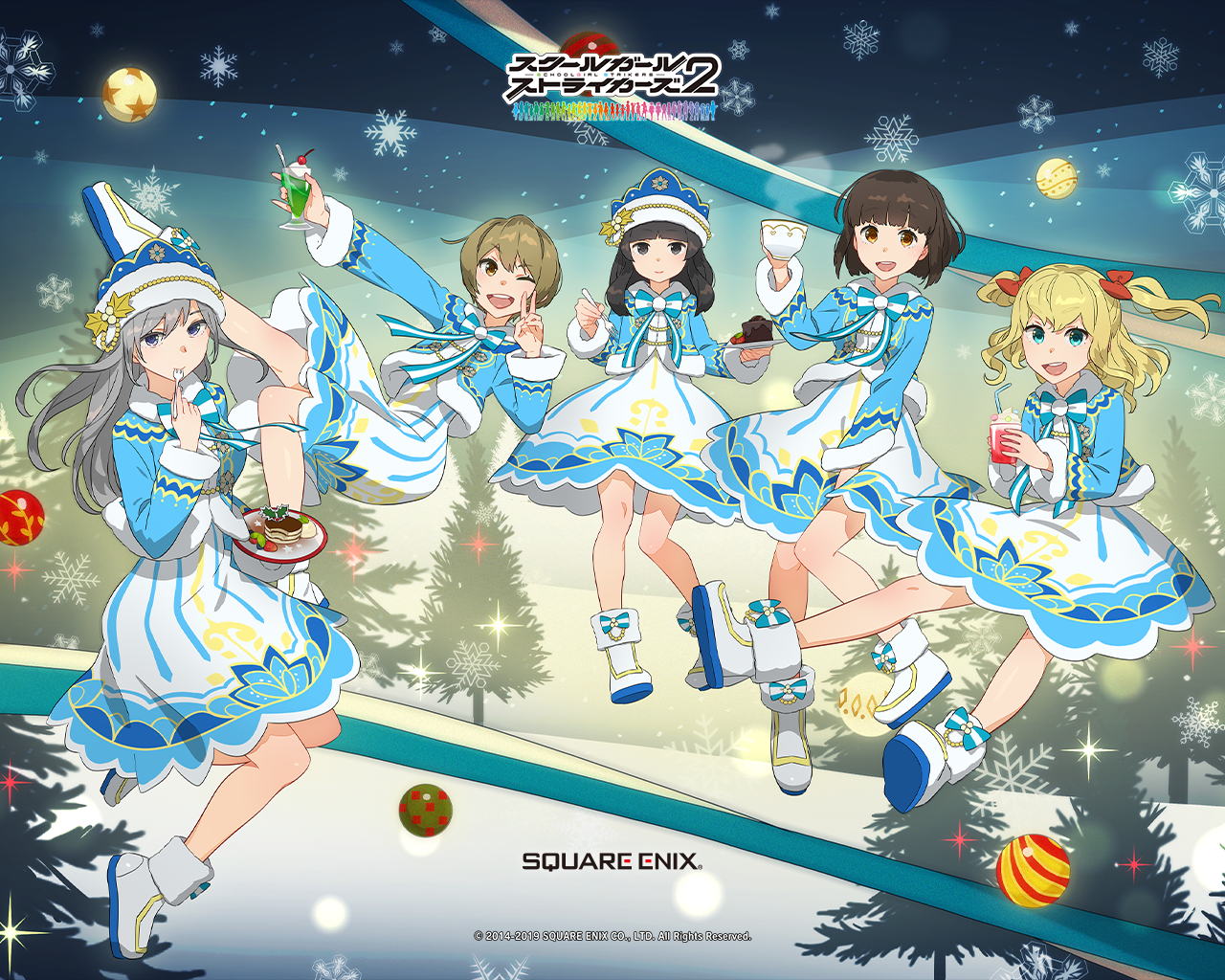 19年クリスマス壁紙 追加 スクールガールストライカーズ2 スクスト2 Square Enix 公式サイト