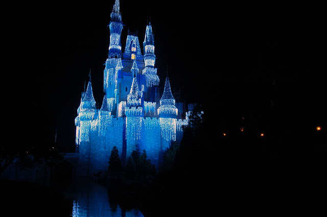 Cinderella's Castle lit up