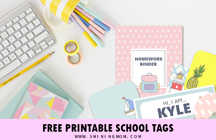 FREE Printable School Labels: 50 Super Cute Designs!
