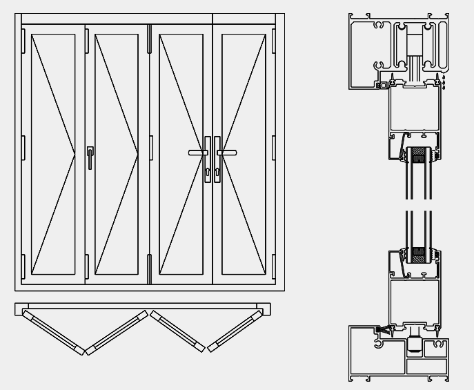 Harga Pintu  Lipat  Kaca Pintu  Lipat  Murah Berkualitas di 