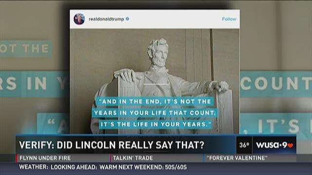 Verify Did President Lincoln Really Say That Wusa9 Com