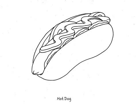  free printable food coloring pages for kids