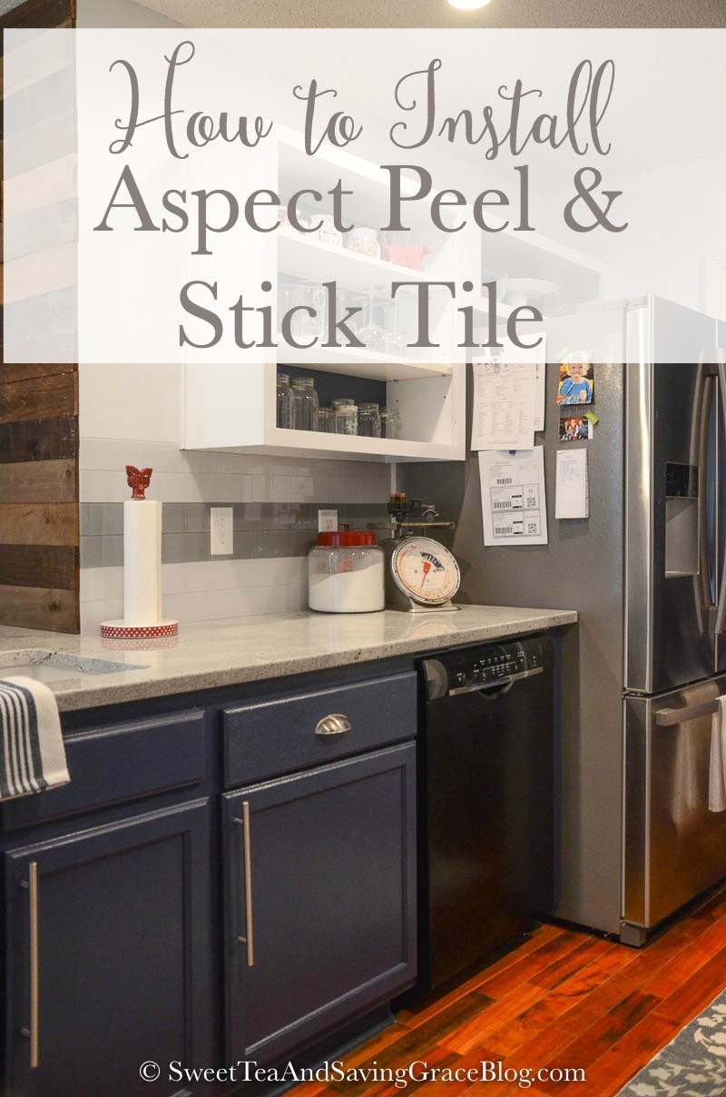 How To Install Aspect Peel Stick Tile Backsplash Sweet Tea