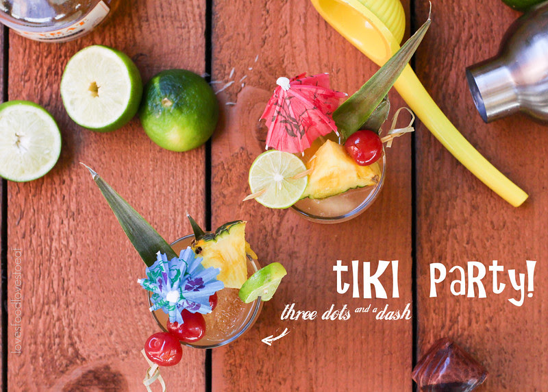 Tiki Party: Three Dots and a Dash Tiki Drink