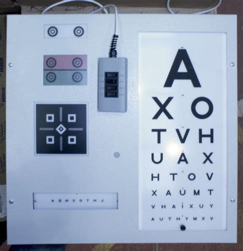  snellen chart used test chart box ophthalmic equipment used