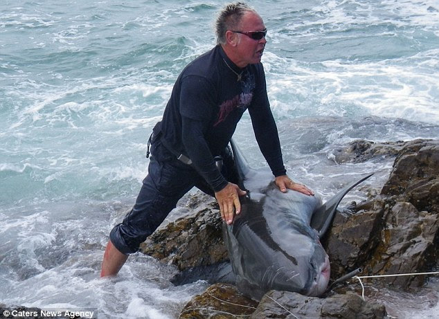 Bekker pleaded guilty saying he did not want to waste the court's time but pointed out he had no idea he'd hooked a great white shark at the time