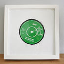 personalised record label print by the design conspiracy | notonthehighstreet.com