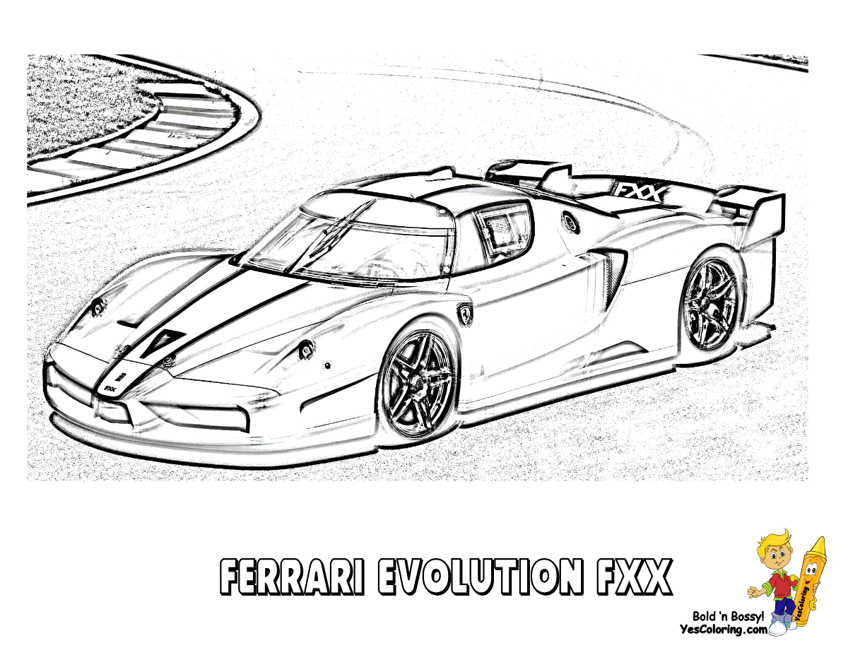 Dessin coloriage Ferrari