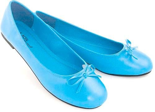 Ballet Flat with String Bow Tie