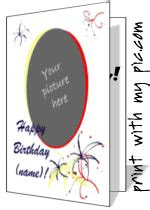 Customize your card with free images, text templates, and more. birthday cards to print add your own photo birthday card templates