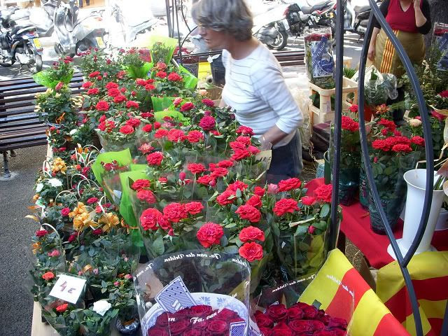 Sant Jordi, A Book, A Rose and Lot of People [enlarge]
