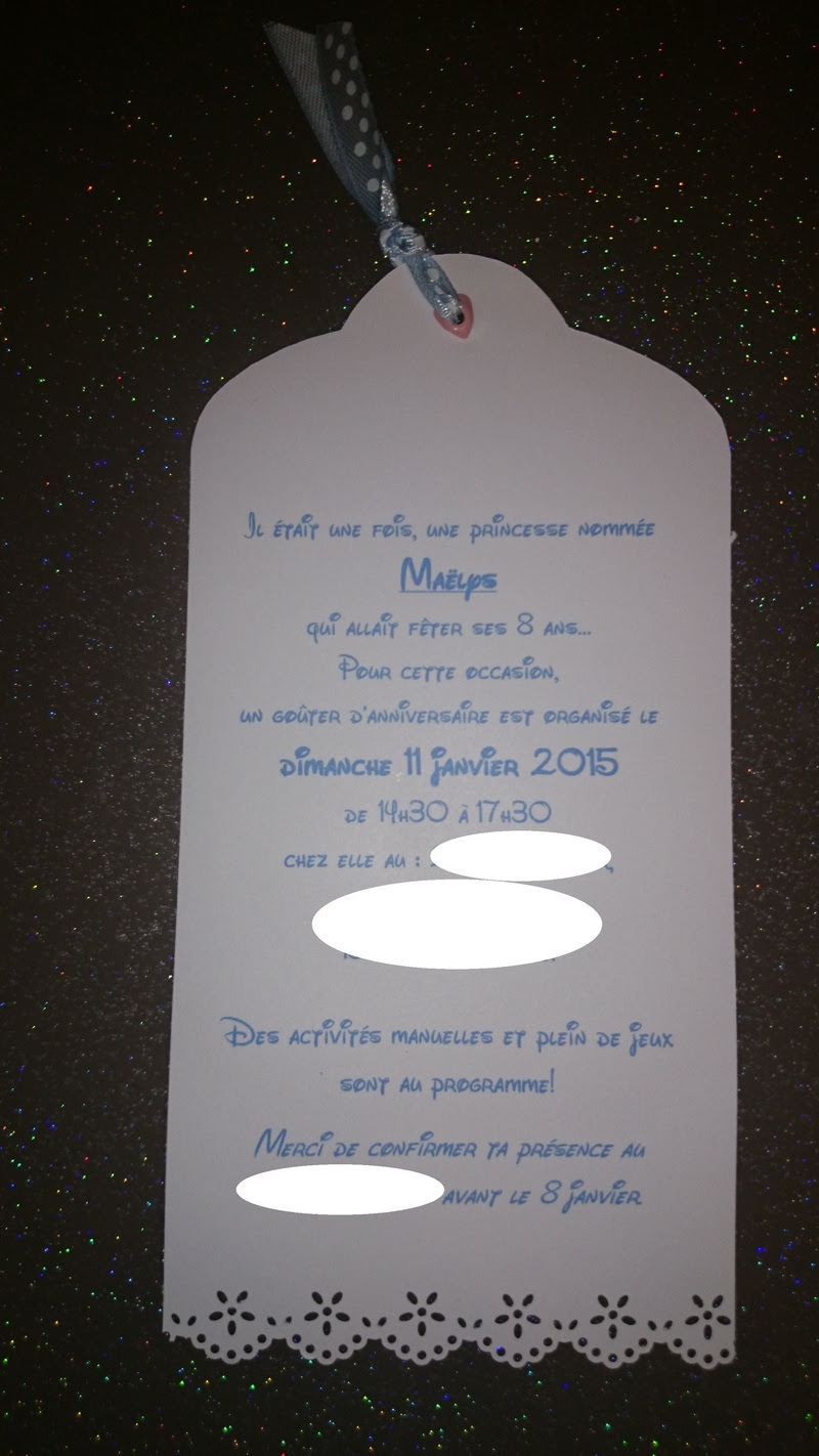 Carte D Invitation Anniversaire Theme Reine Des Neiges