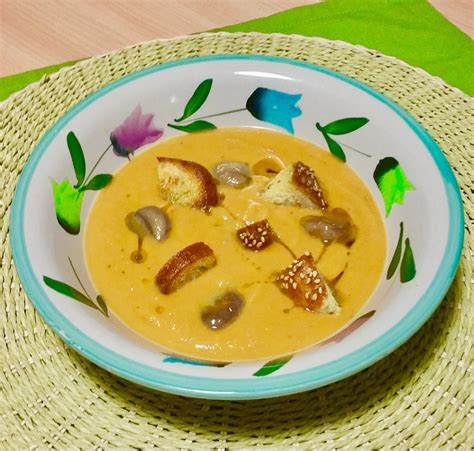 ricerca ricette  crema  zucca  castagne