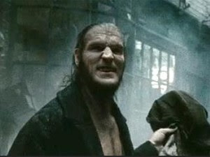 Dave Legeno como o vilão Fenrir Greyback de 'Harry Potter' (Foto: Divulgação)