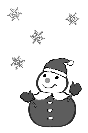 クリスマス 冬のイラスト素材 無料テンプレート