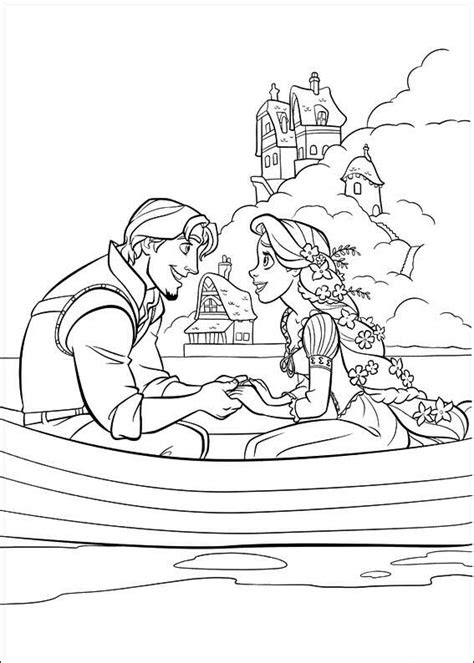 kids  fun  kleurplaten van rapunzel