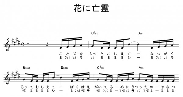 ヨルシカ ドレミふりがな付き楽譜 無料 8曲 ノーチラス 花に亡霊 言ってなど ギターワサビトscore