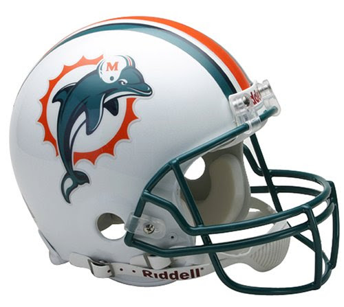 NFL Miami Dolphins Full Size Proline VSR4 Football Helmet