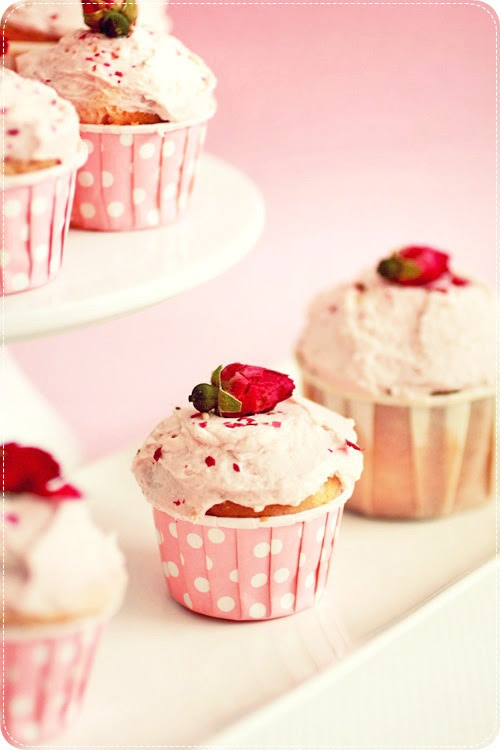 Lychee Rose Cupcakes