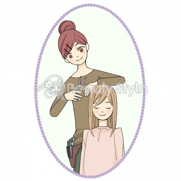 美容師 イラスト ヘアサロン 美容関連の無料イラスト素材 スタイルン