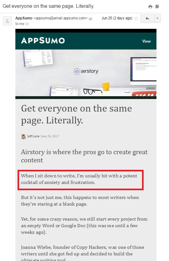 appsumo email