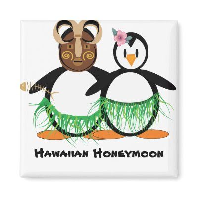 Hawaiian Honeymoon Fridge Magnet