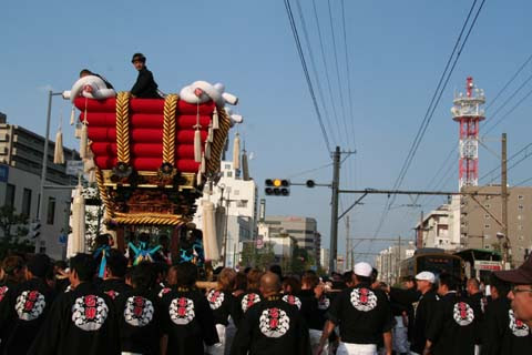 ２００８年堺まつり・ふとん太鼓・大道筋（２００８年１０月１９日）