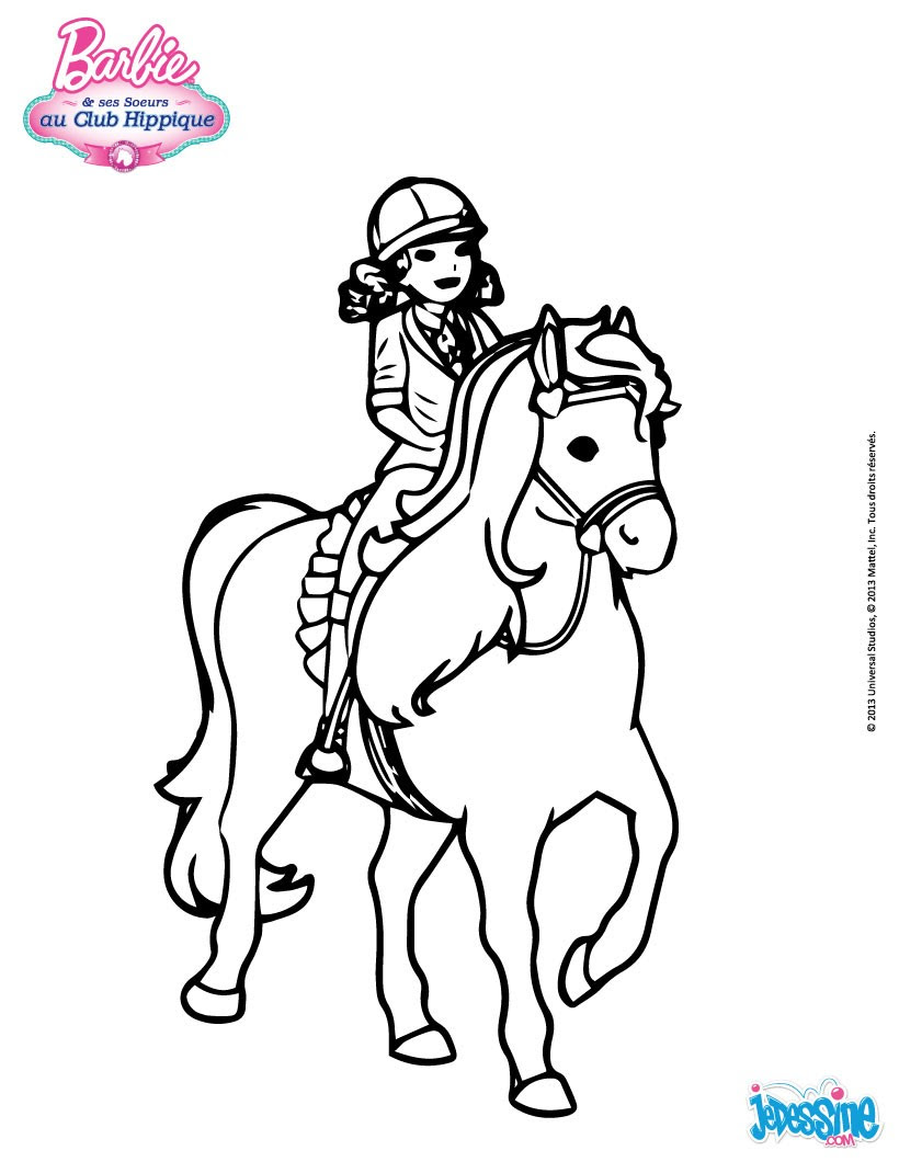 Coloriages Barbie Et Ses Soeurs Au Club Hippique 15