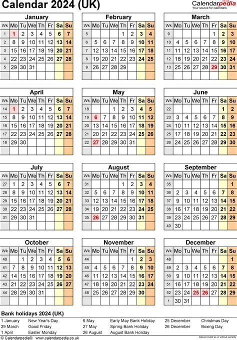  photo calendar 2024 uk free printable pdf templates photos