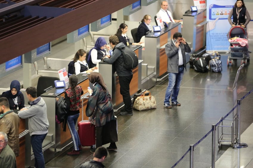 Airport lines, travel