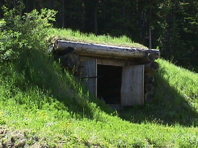 Underground cold storage shed