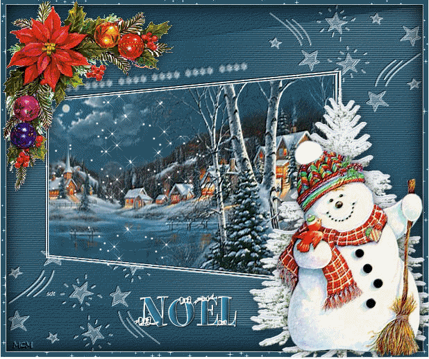 Carte virtuelle animée de Noël