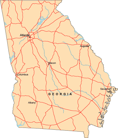 Us Map Atlanta
