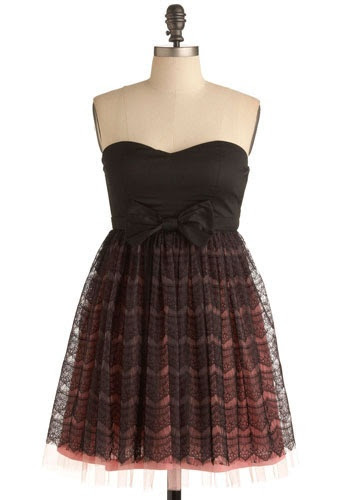 Strapless retro vintage homecoming dress