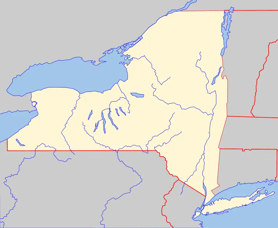 new york state map outline. new york map outline.