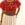 Unique Embroidered Mexican Tunic dress cherry red new size M L vintage style