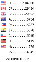 visitors by country counter