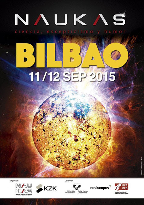 Cartel de Naukas Bilbao 2015 por Alejandro Polanco