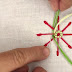 Ribbed Spider Web Stitch Tutorial Step by Step, Hand Embroidery Basic St...