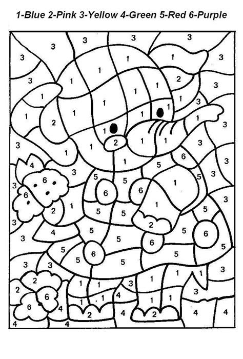  free printable color by number coloring pages best coloring pages for
