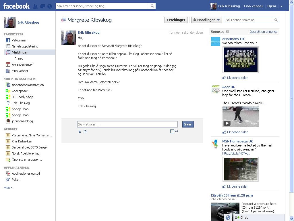 samasati facebook melding